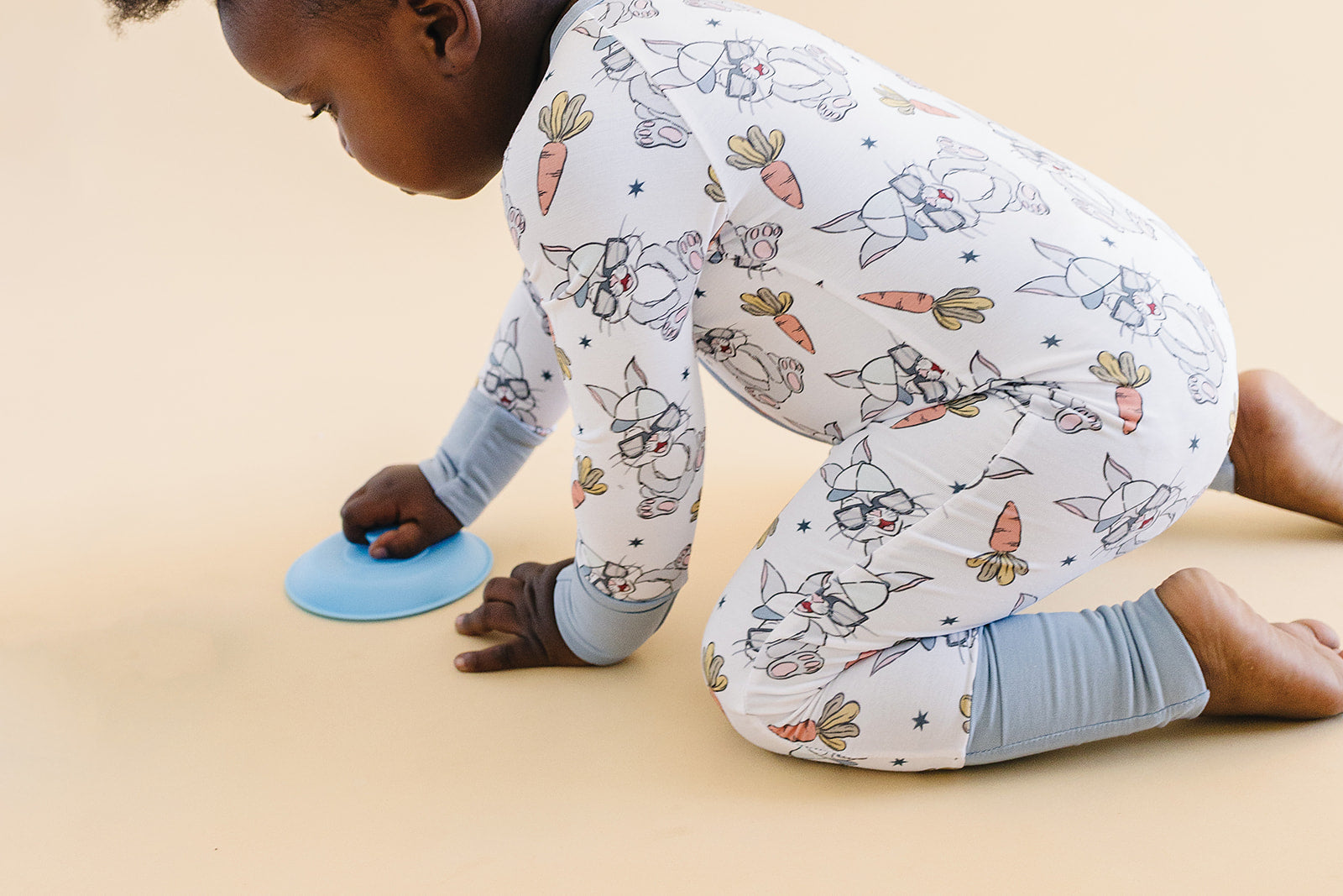 Baby Bamboo Zip Romper | Rad Bunny