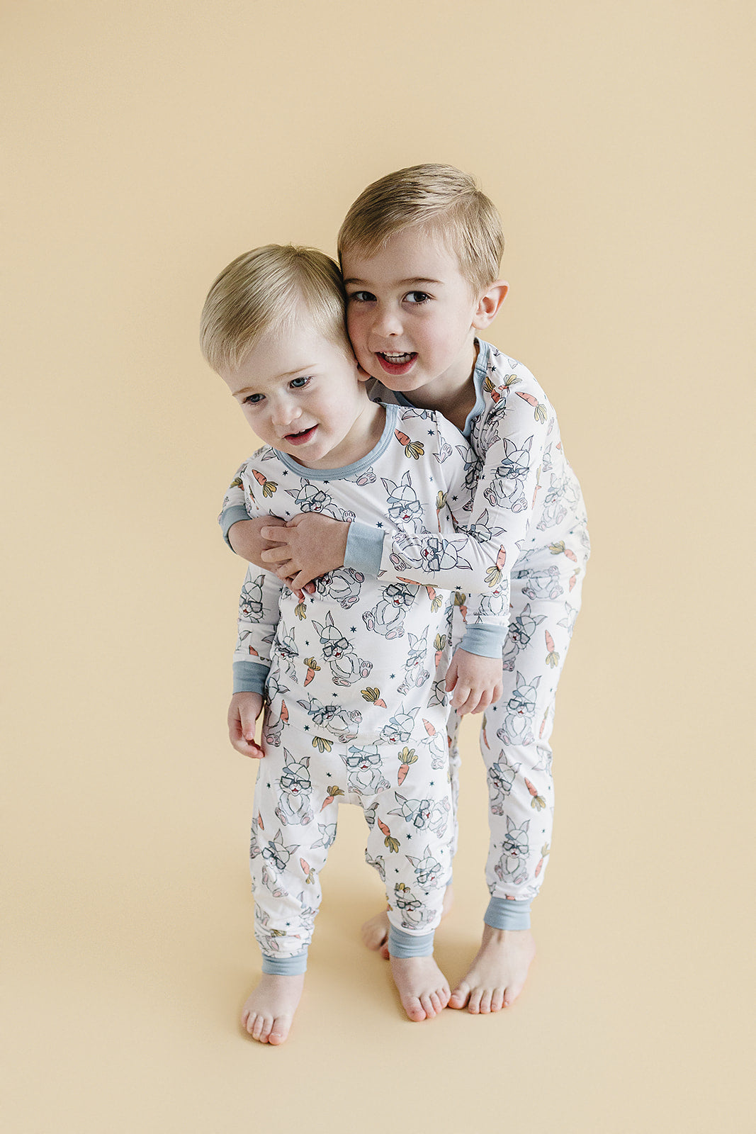 Boys Rad Bunny Bamboo Two Piece Pajama Set