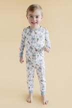 Boys Rad Bunny Bamboo Two Piece Pajama Set