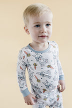 Boys Rad Bunny Bamboo Two Piece Pajama Set