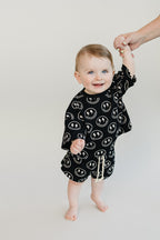 Boys Electric Smiley Shorts Set
