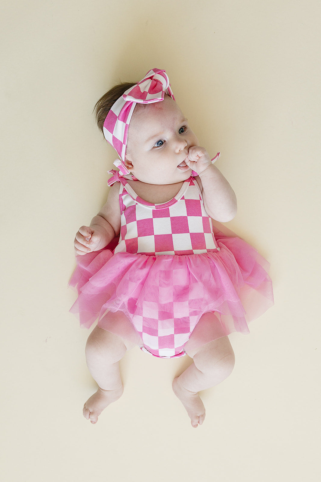 Bubble Gum Checkered Headband