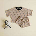 Lightning Bolt Cotton Shorts Set