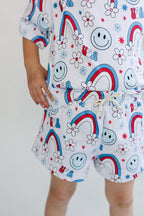 Girls Little Miss USA Short Set