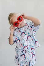 Girls Little Miss USA Short Set