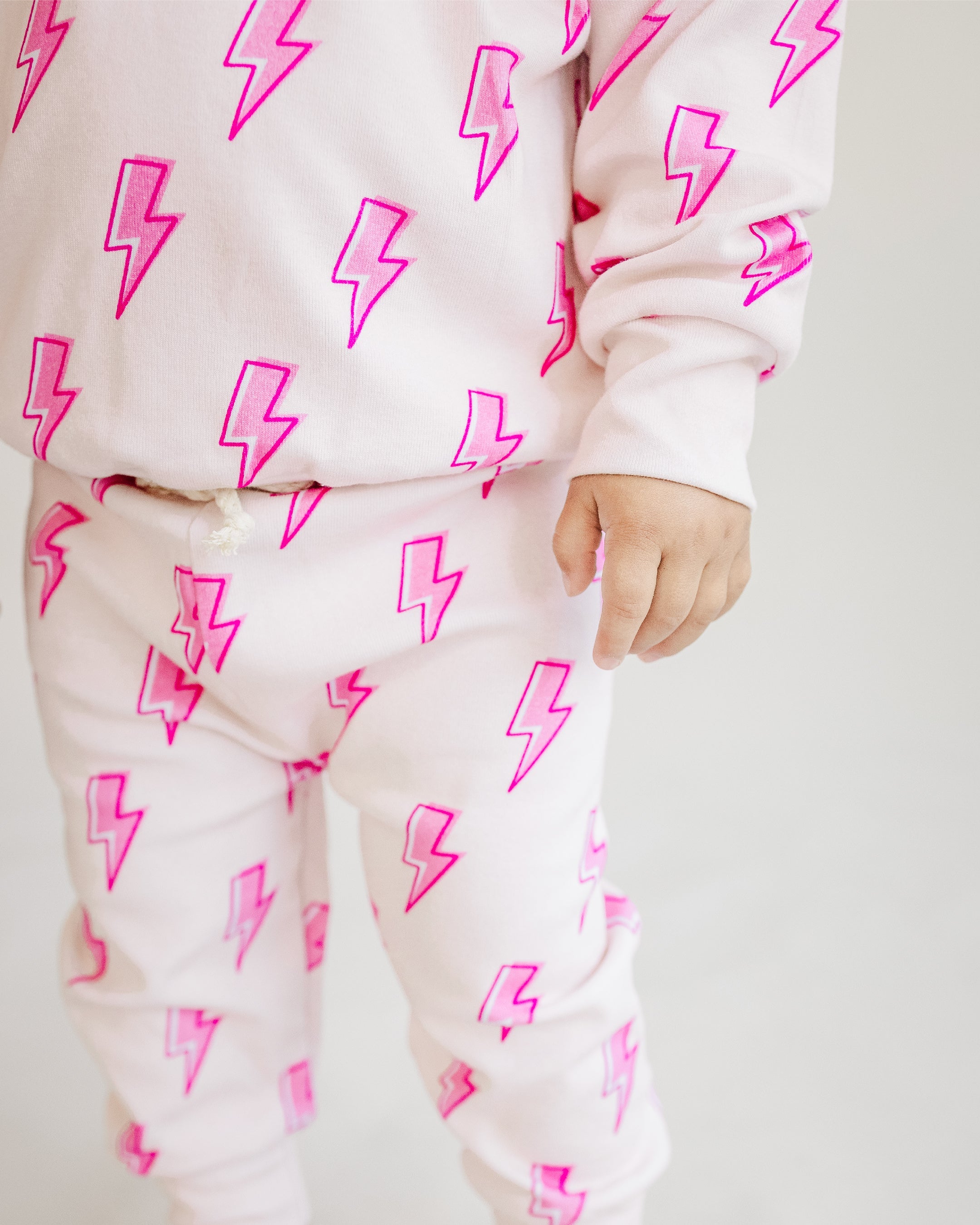 Girls Jogger Set | Pink Bolts