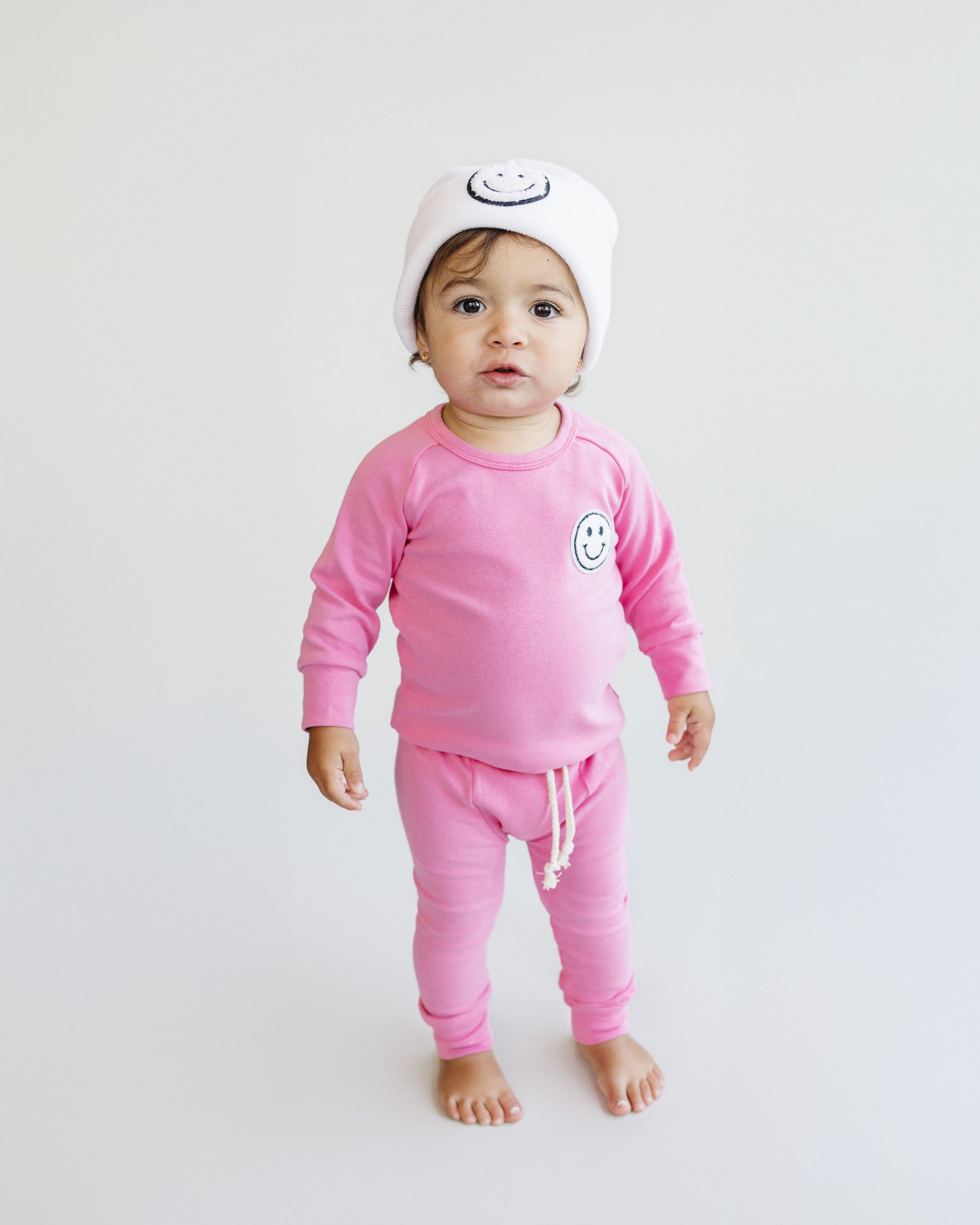 Smiley Bubble Gum Girls Lounge Set