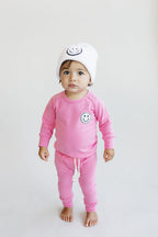 Smiley Bubble Gum Girls Lounge Set