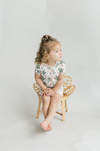 Baby Girl Cactus Flowers Bamboo Shorty Romper