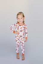Pumpkin Spice Bamboo Two Piece Pajama Set