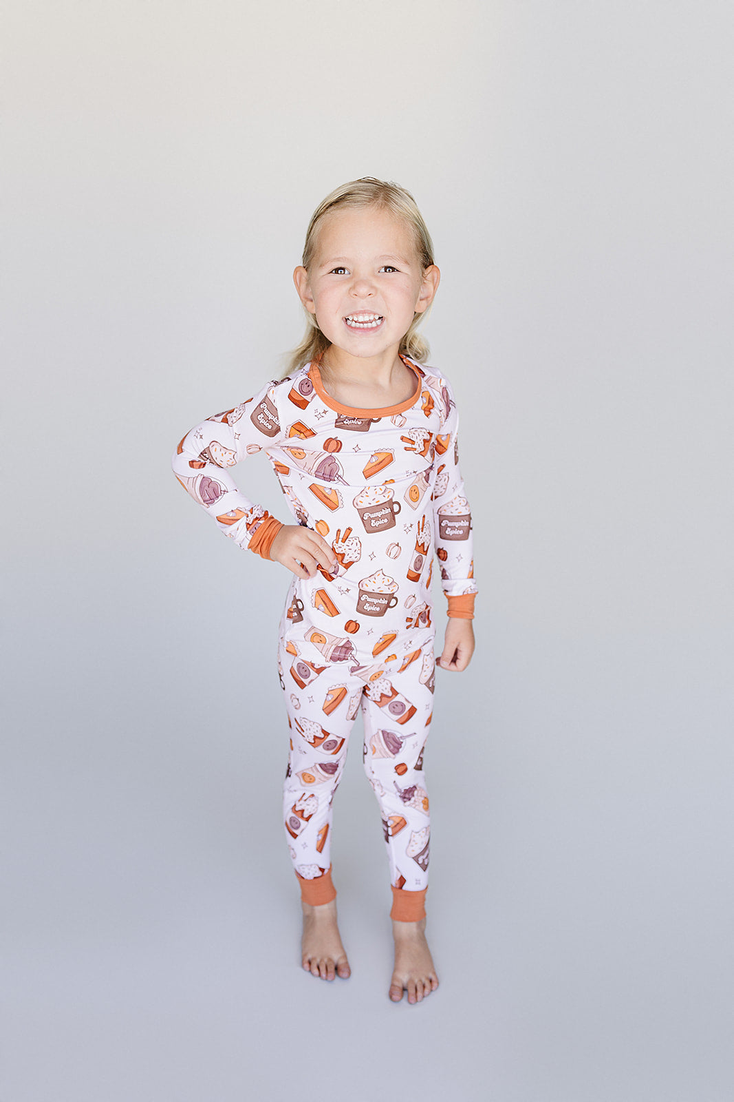 Pumpkin Spice Bamboo Two Piece Pajama Set