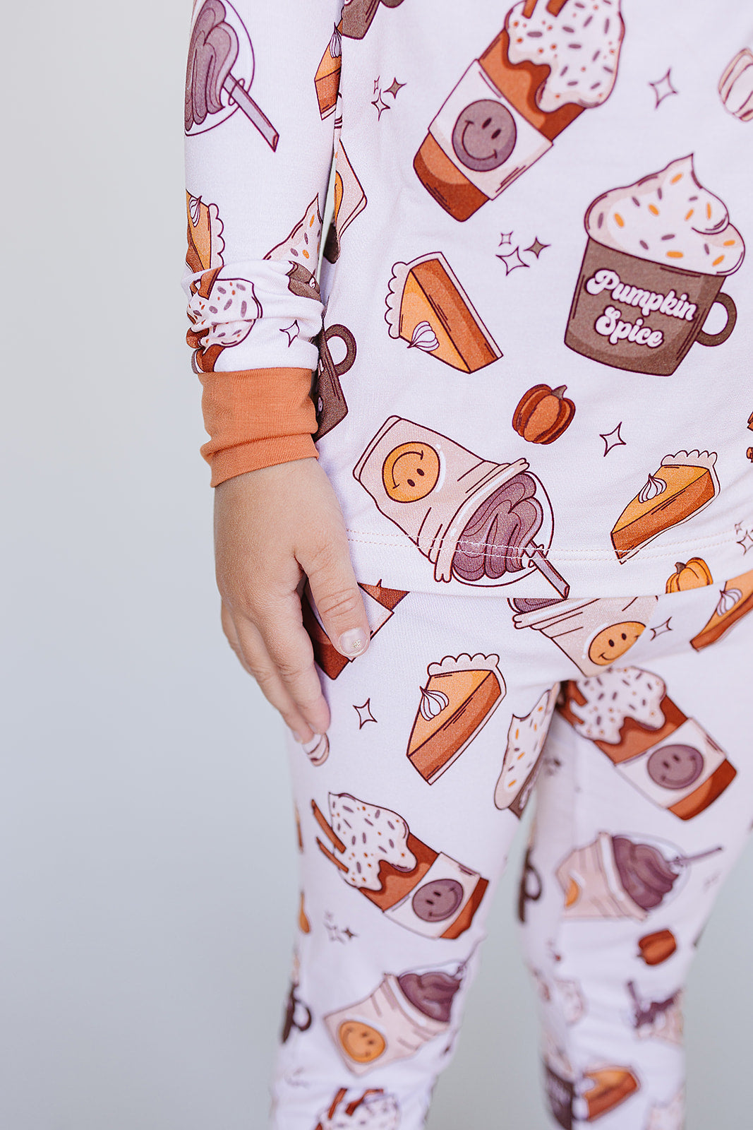 Pumpkin Spice Bamboo Two Piece Pajama Set