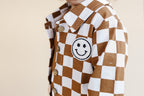 Cotton Shacket | Smiley Checkered Copper