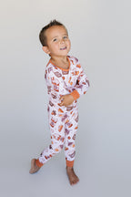 Pumpkin Spice Bamboo Two Piece Pajama Set