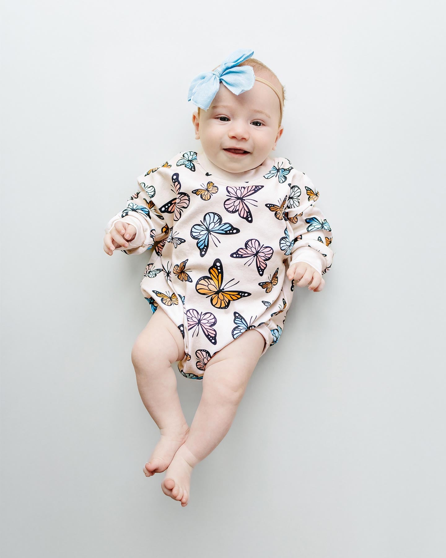 Baby Girl Bubble Romper | Butterflies