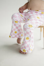 Girls Smiley Daisy Flare Set