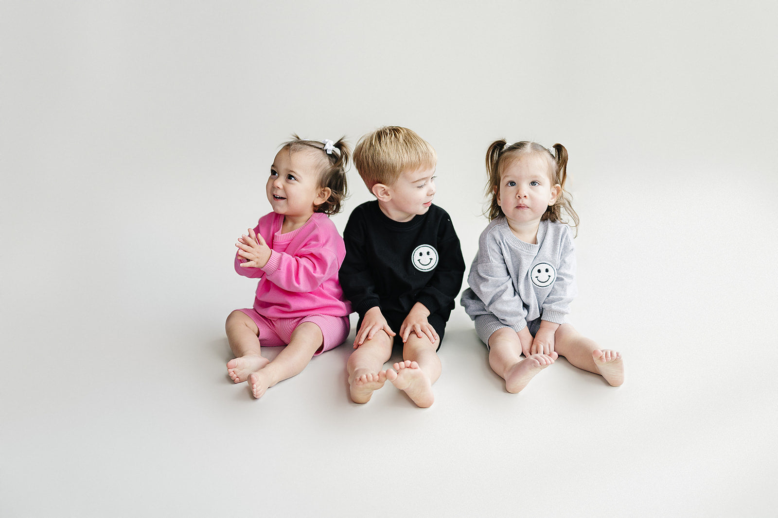 Girls Pink Biker Shorts Set