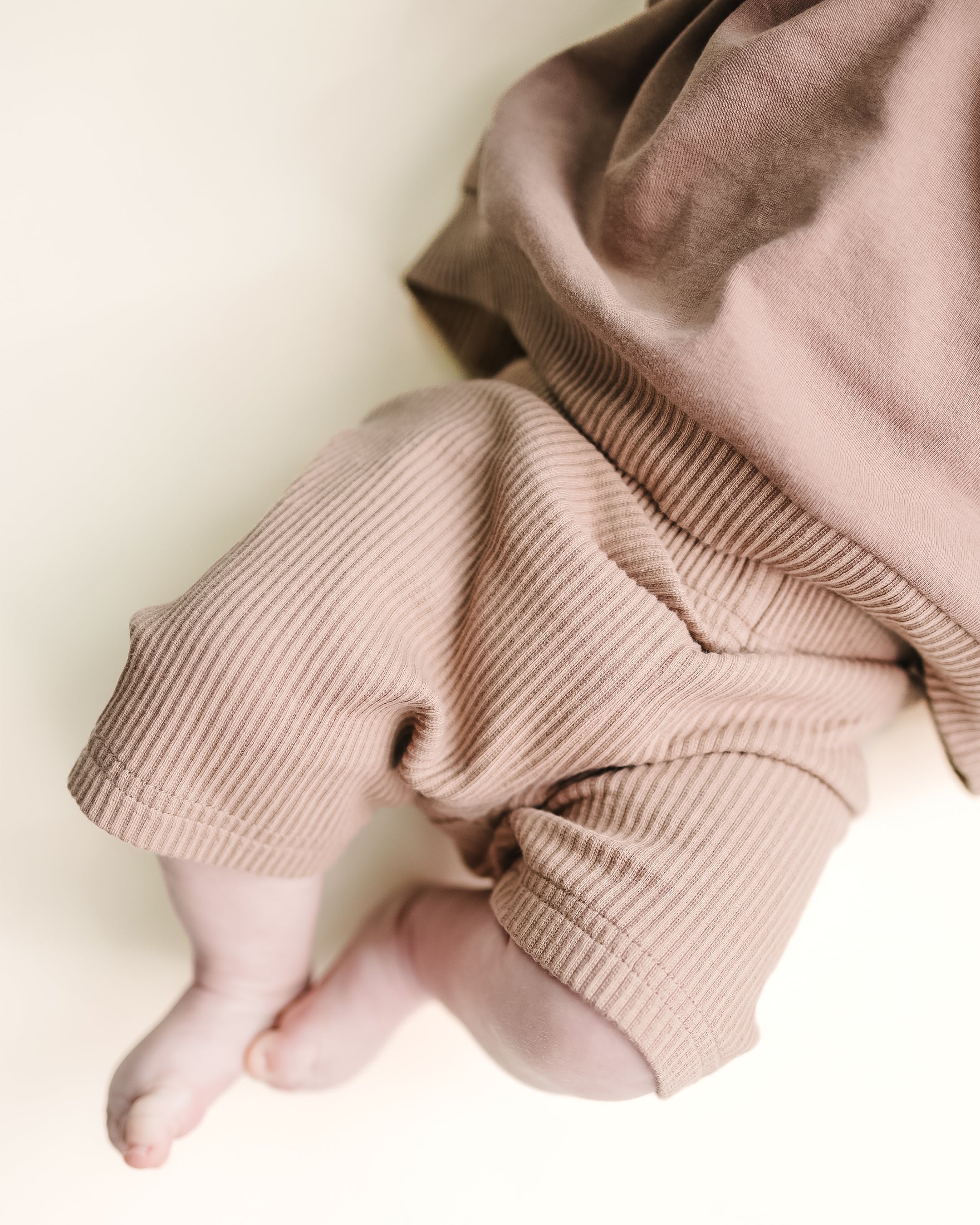 Mocha Biker Lounge Shorts Set
