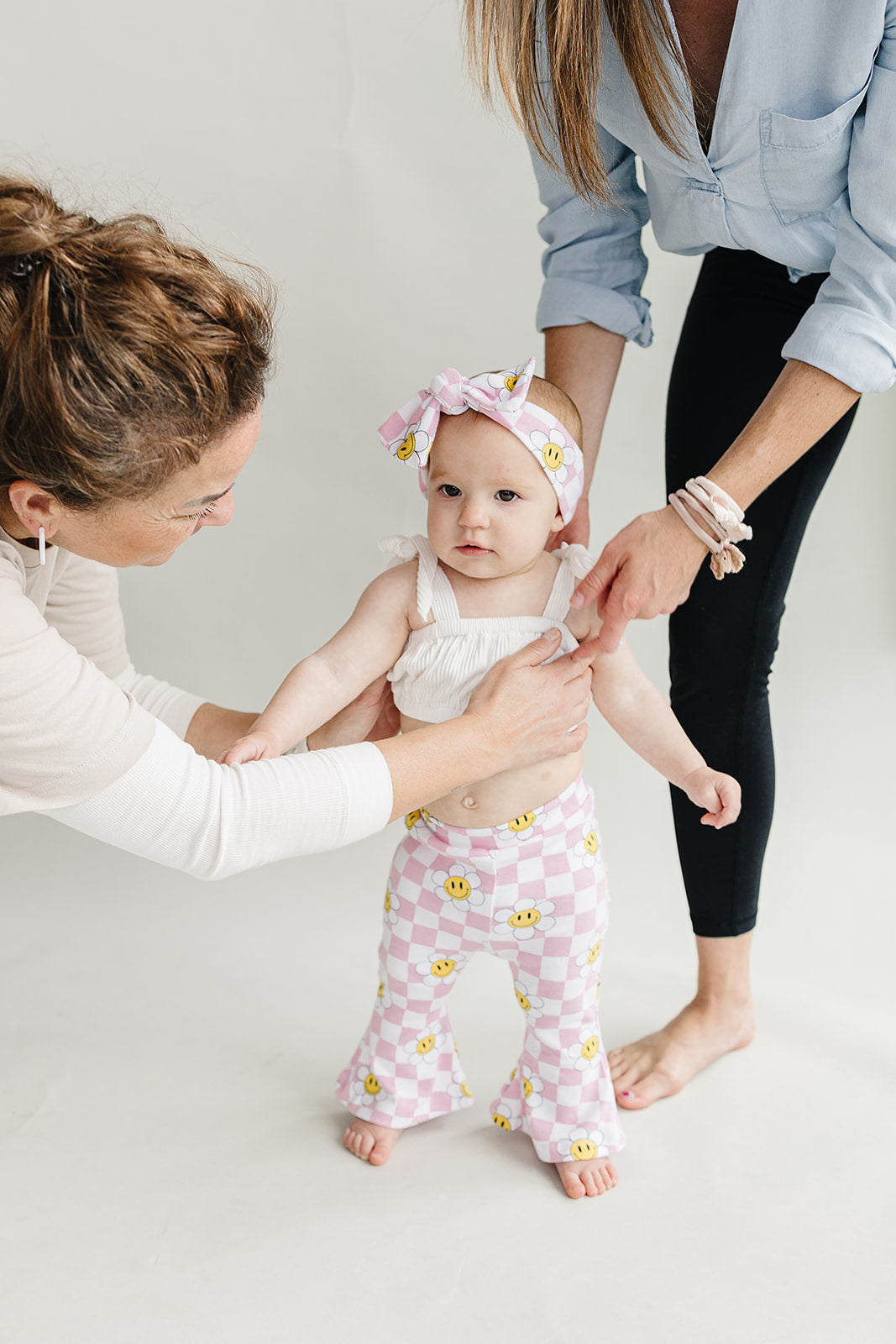 Girls Smiley Daisy Flare Set