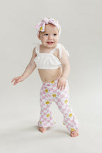 Girls Smiley Daisy Flare Set