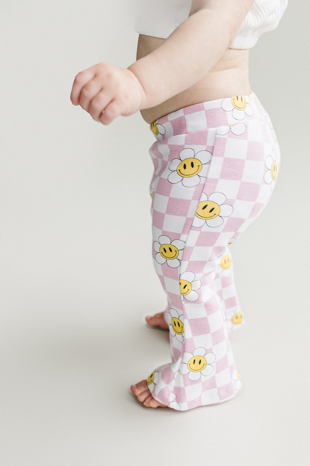 Girls Smiley Daisy Flare Set