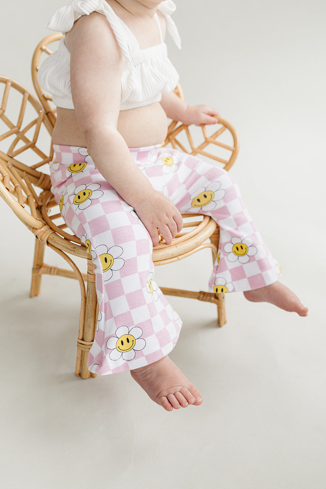 Girls Smiley Daisy Flare Set