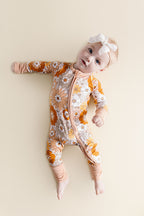 Bamboo Zip Romper | Petal Pop