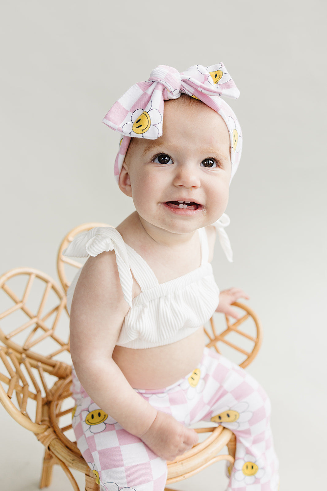 Girls Smiley Daisy Flare Set