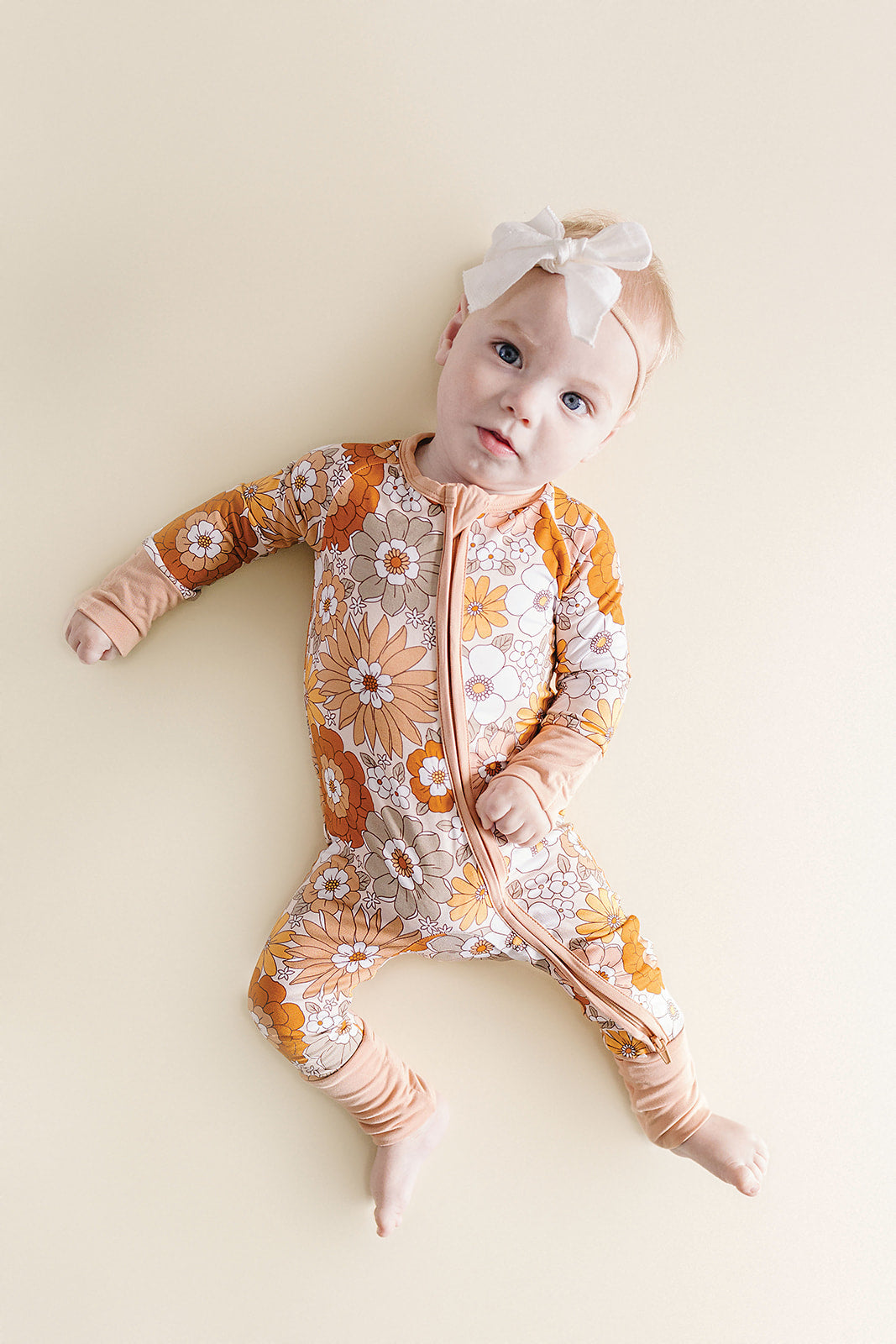 Bamboo Zip Romper | Petal Pop