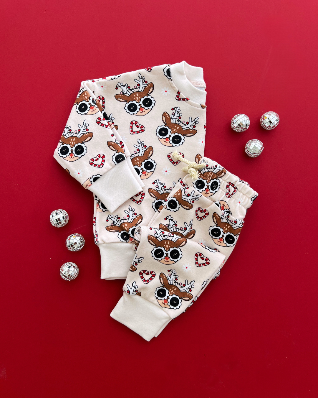 Girls Jogger Set |  Deer Holiday