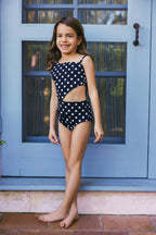 Little Becky One-Shoulder Cut-Out Swimsuit