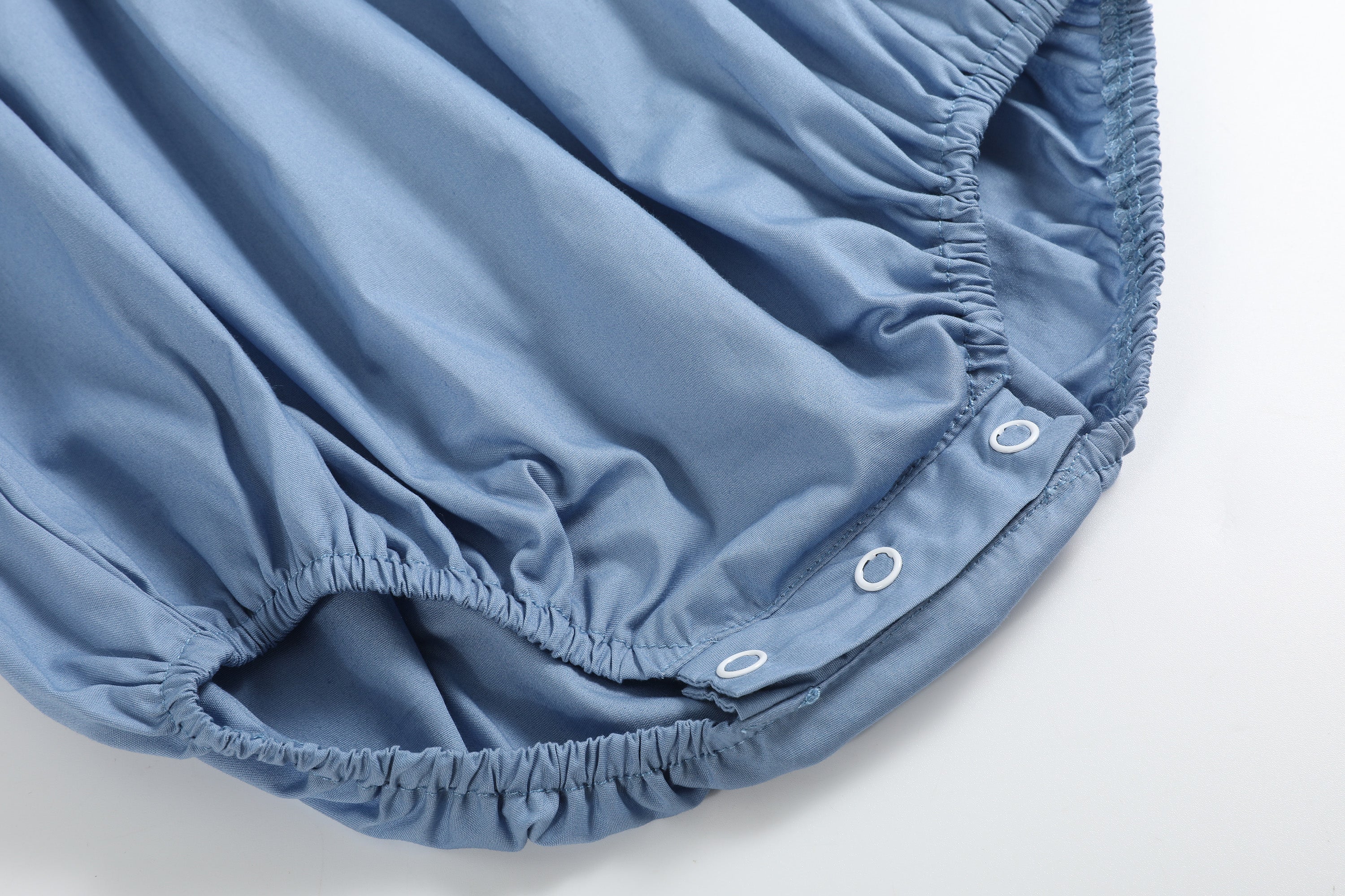 Blue Farm Animals Smocked Romper