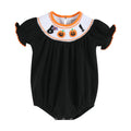 Black and Orange Boo Halloween Bubble Romper