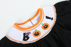 Black and Orange Boo Halloween Bubble Romper
