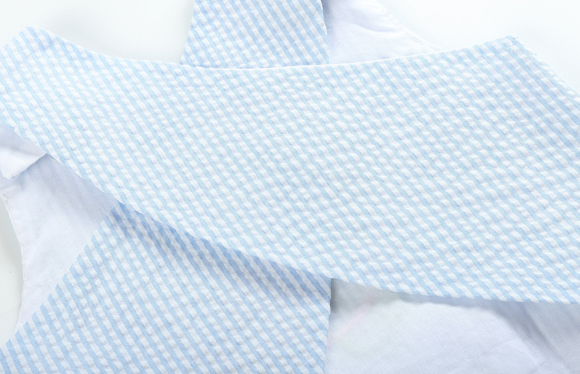 Light Blue Seersucker Turtle Top and Bloomer Set