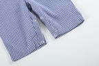 Blue Gingham 123 ABC School Boys Smocked Overalls