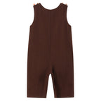 Baby Boy wearing Brown Thanksgiving Turkey Overall by Lil Cactus