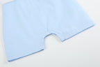 Light Blue Easter Smocked Shortalls