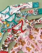 Baby Bamboo Zip Pajama Romper | Christmas Ornaments