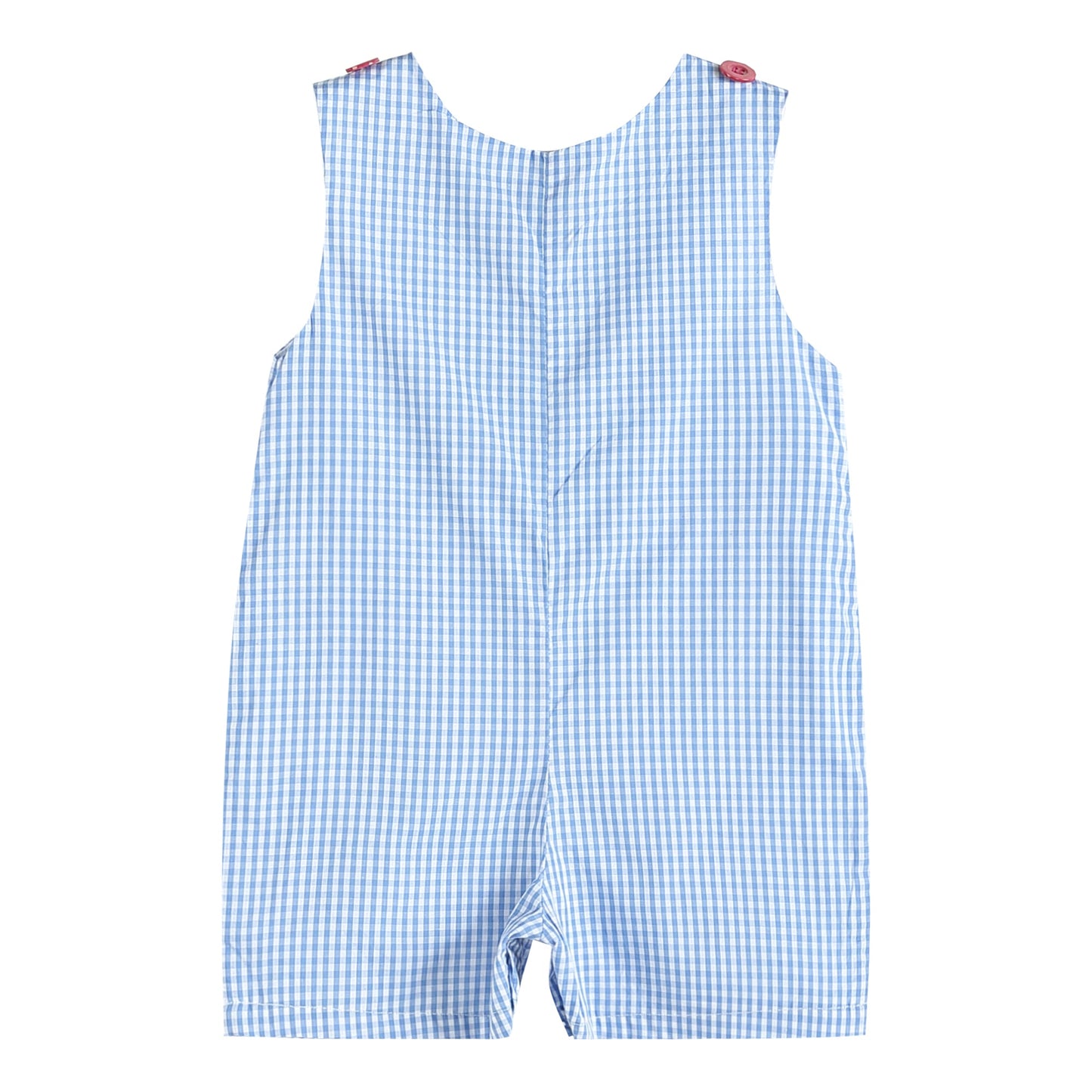 Baby Boy Blue Puppy Appliqué Seersucker Shortalls