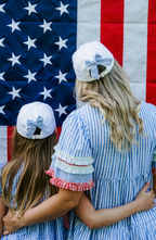 American Flag Bow Baseball Hat (Youth, Junior)