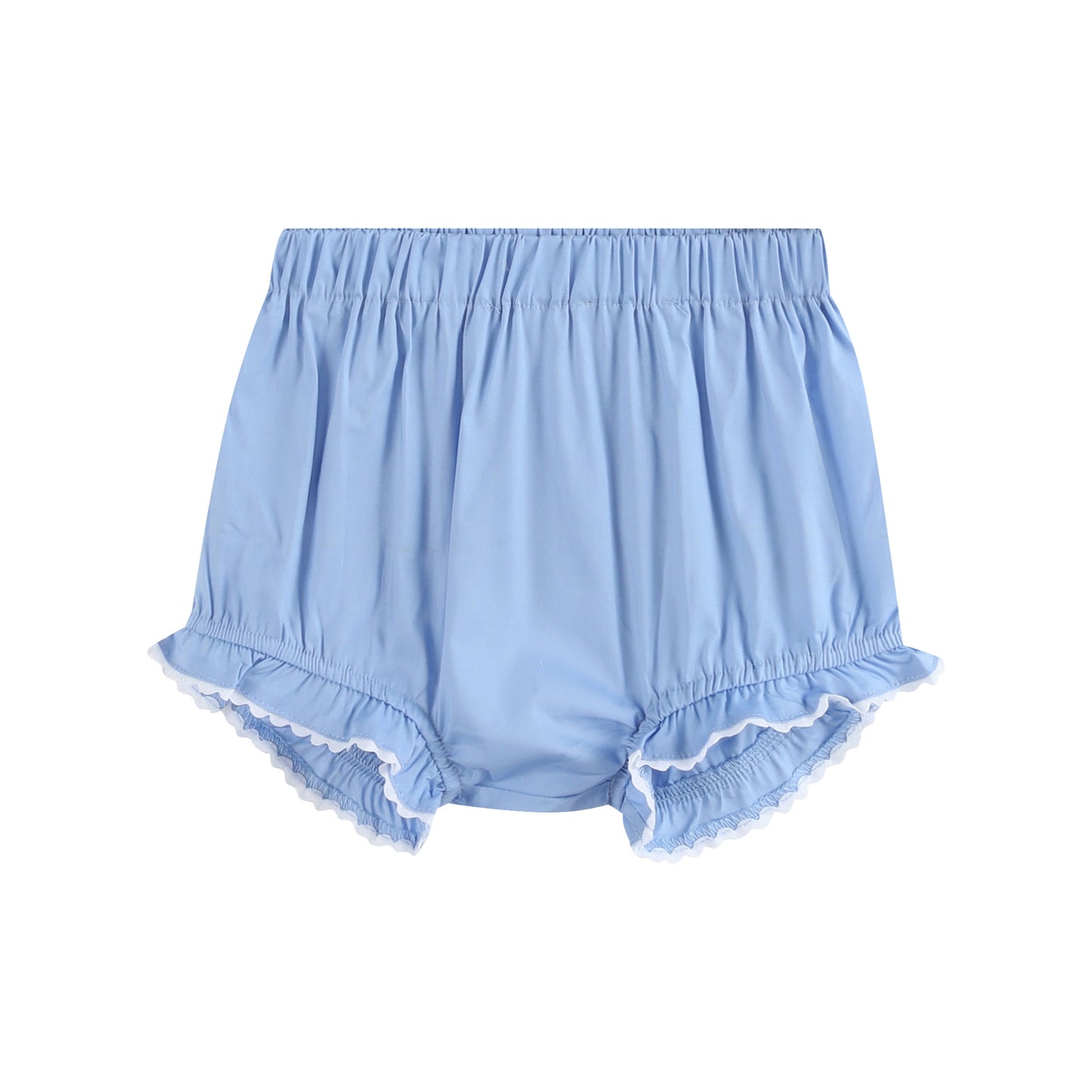 Baby Girl Periwinkle Blue Crosses Smocked Dress and Bloomers Set