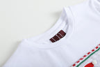 Christmas White Shirt and Red Pants Set