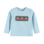 Blue Turkey Smocked Shirt and Pants Set