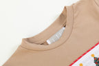 Light Brown Christmas Tree Smocked Shirt