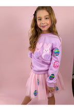 Girls Patched Easter Tulle Skirt