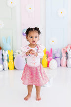 Hot Pink Sequin Twirl Skort