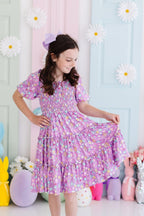 Playful Posy Smocked Ruffle Dress