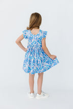 Shimmer & Shine Flutter Sleeve Twirl Dress