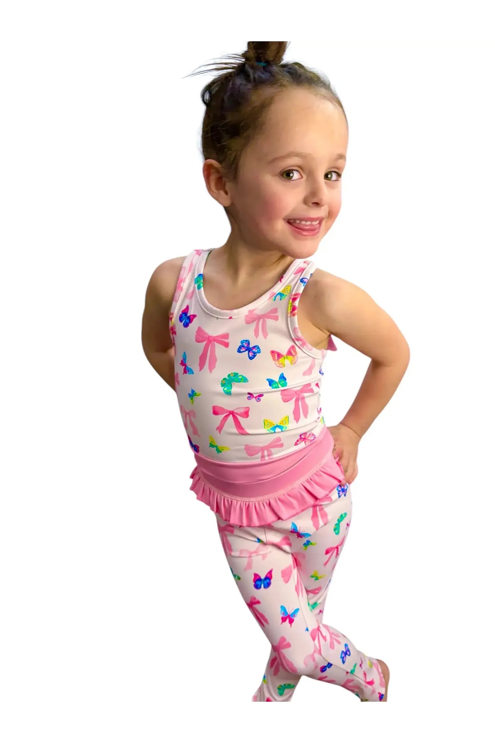 Girls Pant and Tank Athletic Set
